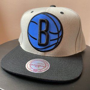 Mitchell & Ness Brooklyn Nets B Logo Snapback